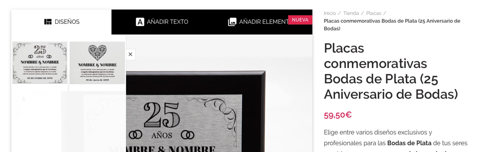detalle del personalizador