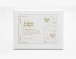 Diseño de placa conmemorativa para bodas de oro
