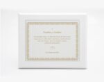 Diseño de placa conmemorativa para bodas de oro