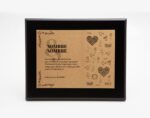Diseño de placa conmemorativa para bodas de oro