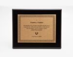 Diseño de placa conmemorativa para bodas de oro