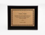 Diseño de placa conmemorativa para bodas de oro