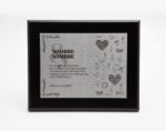 Diseño de placa conmemorativa para bodas de oro