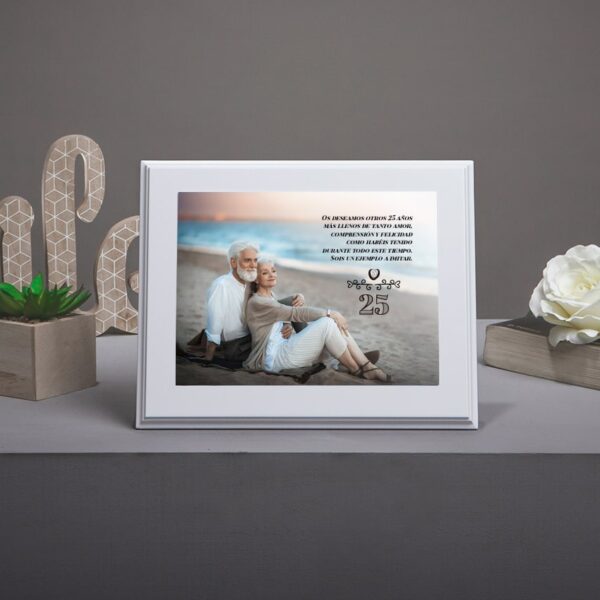 Ejemplo de placa conmemorativa con tu foto personalizadas