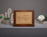 Ejemplo de placa conmemorativa para madres