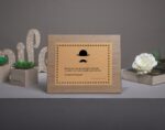 Ejemplo de placa conmemorativa para padres