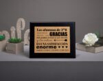 Ejemplo de placa conmemorativa para profesores y maestros