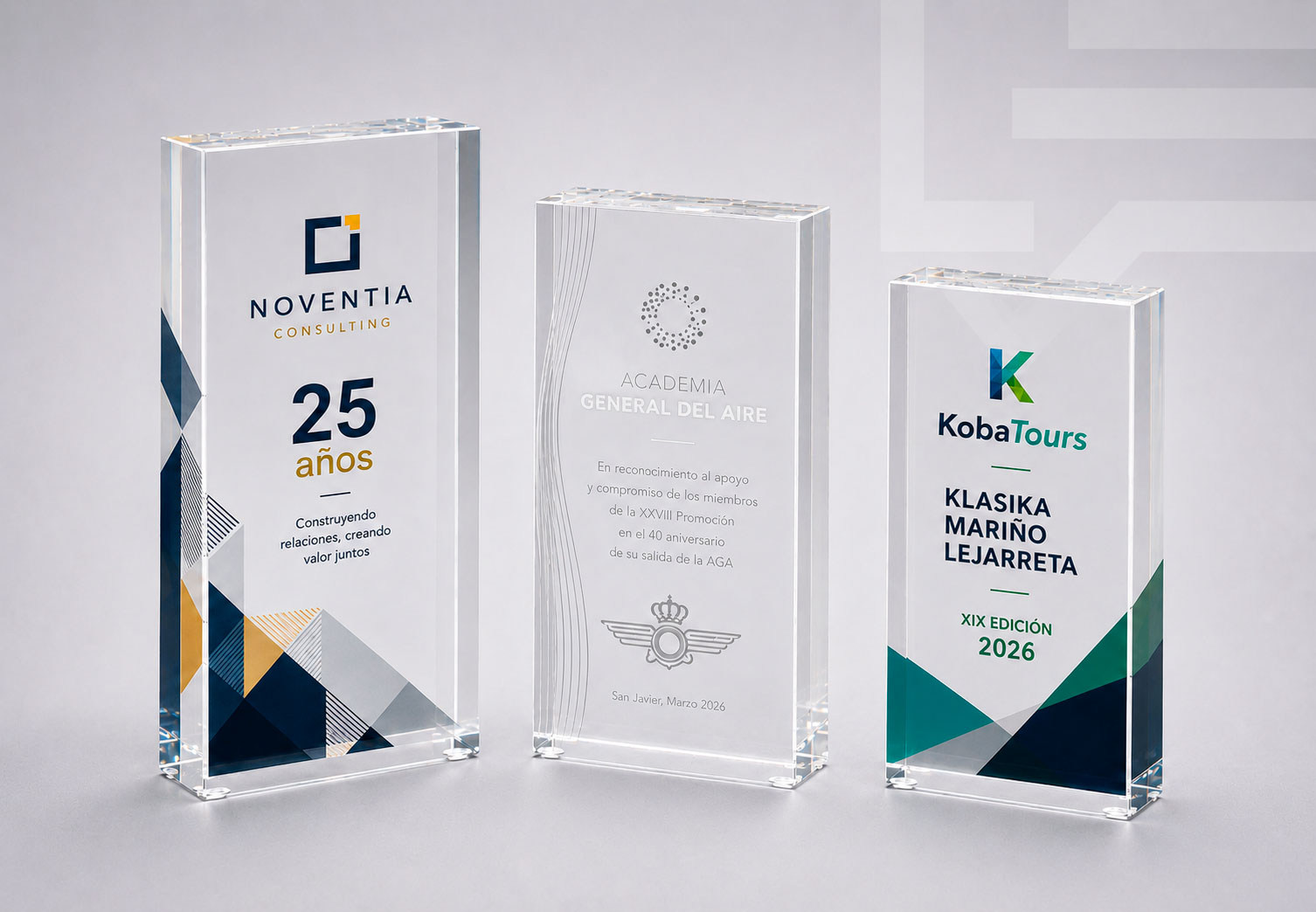 Placa de metacrilato personalizada